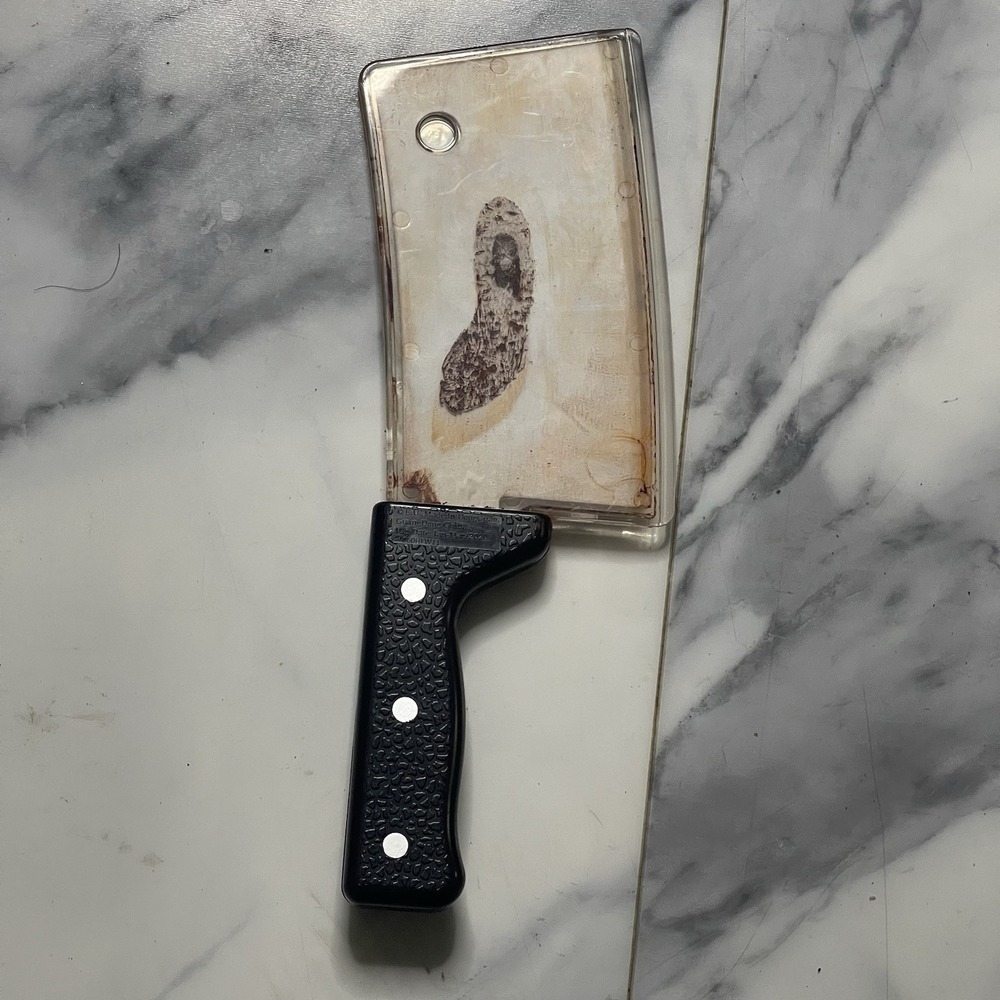 Halloween Fake Meat Cleaver 35cm Plastic Fancy‎ Dress Costume Prop